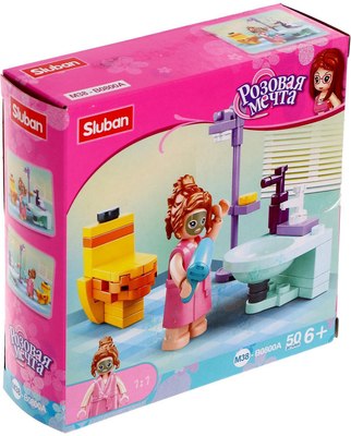 Конструктор Sluban Розовая мечта. Ванная комната M38-B0800A / 5146980 - фото