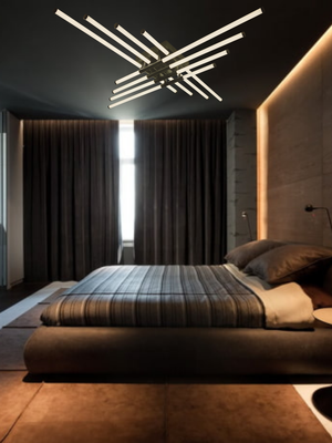 Потолочный светильник Mirastyle XL-60268/8 BK