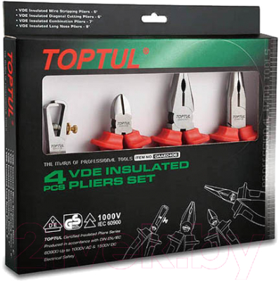 Набор губцевого инструмента Toptul GAAE0406 - фото