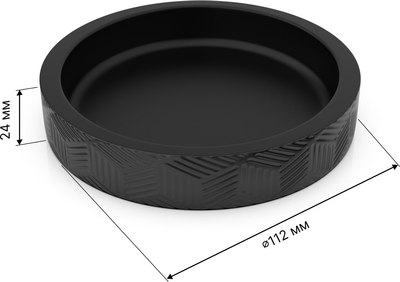 Мыльница FORA Delicate Black FOR-DLB036