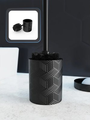 Ершик для унитаза FORA Delicate Black FOR-DLB025