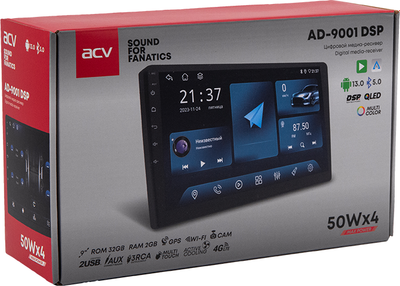 Бездисковая автомагнитола ACV AD-9001 DSP