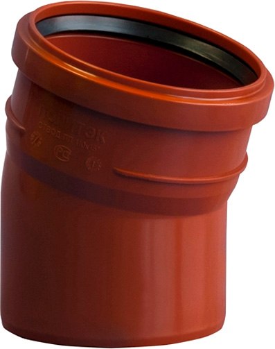 Отвод наружной канализации Политэк ТПК 110/15 ПП - фото