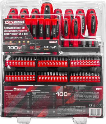 Набор отверток ForceKraft FK-10100 / 59939