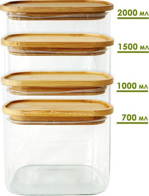 Емкость для хранения Appetite Studio BM2012-4OV