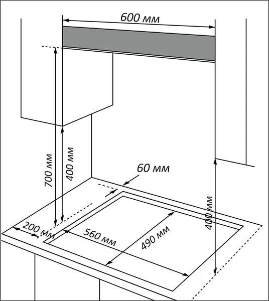 Газовая варочная панель Nordfrost HS 6043 B