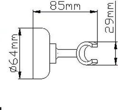 Душевой держатель Wisent WP32-1