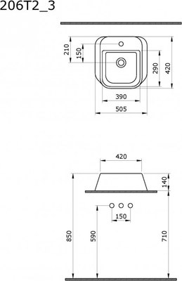 Умывальник Ambassador Benefit / 206T20203