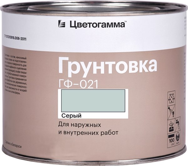 Грунтовка Цветогамма ГФ-021 - фото