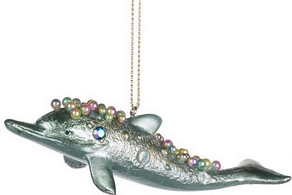 Елочная игрушка Goodwill Xmas 2024 Дельфин / MO 96348_2 - фото