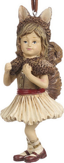 Елочная игрушка Goodwill Xmas 2024 Девочка-белочка / D 43256_2 - фото