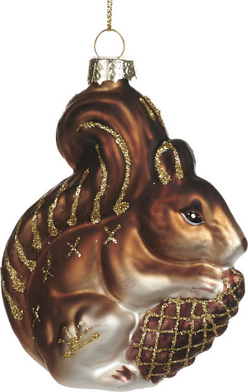 Елочная игрушка Goodwill Xmas 2024 Белка с шишкой / P 31759 - фото