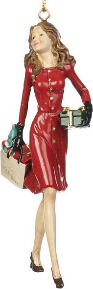 Елочная игрушка Goodwill Xmas 2024 Девушка в красном / MC 38122_2 - фото