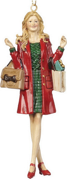 Елочная игрушка Goodwill Xmas 2024 Девушка в зеленом / MC 38122_1 - фото