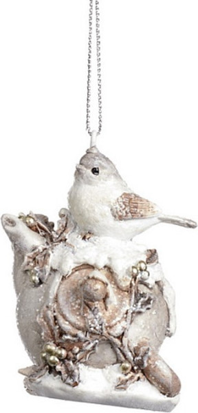 Елочная игрушка Goodwill Xmas 2024 Птица на заварнике / MC 38079