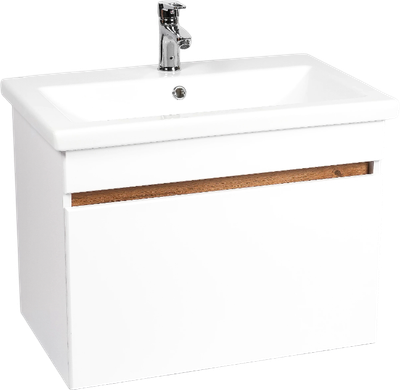 Тумба с умывальником Viant Мальта Como 50 / VMAL50CO-T1YP+S-UM-COM50/1-w - фото