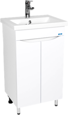 Тумба с умывальником Viant Рим Como 50 / VRIM50CO-T2ST+S-UM-COM50/1-w - фото