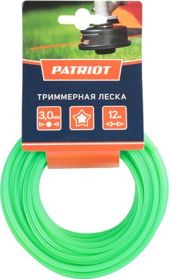 Леска для триммера PATRIOT 300-12-3 - фото