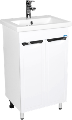 Тумба с умывальником Viant Лима Como 50 / VLIM50CO-T2ST+S-UM-COM50/1-w - фото