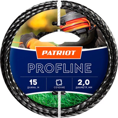 Леска для триммера PATRIOT Profline 2.0мм/15м / 200-15-5 - фото