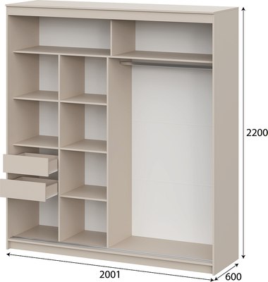 Шкаф-купе NN мебель К ШКП 3 2.0 Макс