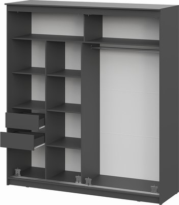 Шкаф-купе NN мебель К №25 2.0м Блэк Лайт