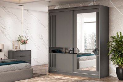 Шкаф-купе NN мебель К №25 2.0м Блэк Лайт