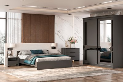 Шкаф-купе NN мебель К №25 2.0м Блэк Лайт