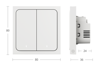 Умный выключатель Яндекс 2 клавиши YNDX-00532