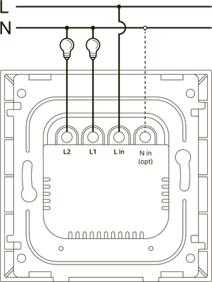 Умный выключатель Яндекс 2 клавиши YNDX-00532