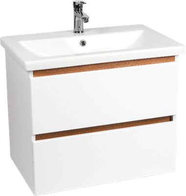 Тумба с умывальником Viant Мальта Como 70 / VMAL70CO-T2YP+S-UM-COM70/1-w - фото