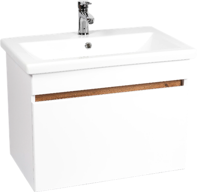 Тумба с умывальником Viant Мальта Como 70 / VMAL70CO-T1YP+S-UM-COM70/1-w - фото