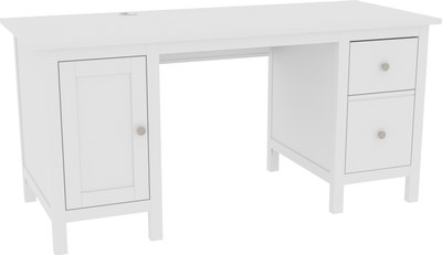 Письменный стол ММЦ Кантри 12 (белый лак) - фото