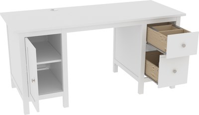 Письменный стол ММЦ Кантри 12 (белый лак)