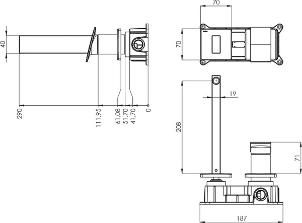 Смеситель Teska Alax E5306