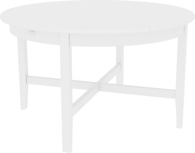 Обеденный стол ММЦ Кантри круглый (белый лак) - фото