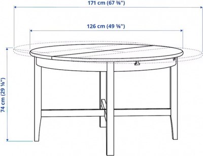 Обеденный стол ММЦ Кантри круглый (белый лак)