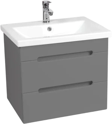 Тумба с умывальником Viant Марсель Como 80 / VMAR80COG-T2YP+S-UM-COM80/1-w - фото