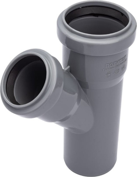 Тройник внутренней канализации Политэк ТПК 50x50/45 ПП - фото