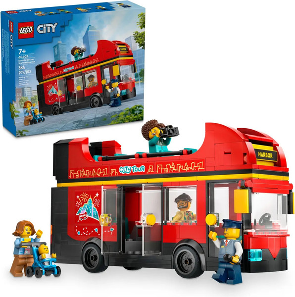 Конструктор Lego City Красный двухэтажный экскурсионный автобус 60407