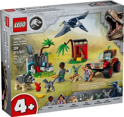 Конструктор Lego Jurassic World Центр спасения детенышей динозавров 76963 - фото