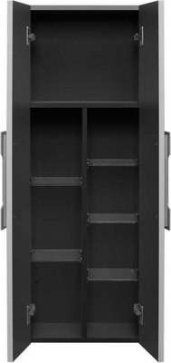 Шкаф-полупенал для ванной Акватон Ар-Деко / 1A284703DD8D0 (серый кобальт)