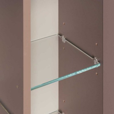 Шкаф-полупенал для ванной Акватон Ар-Деко / 1A284703DD6E0 (кашемир)