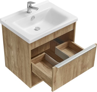 Тумба под умывальник Акватон Хоуп 60 / 1A287201HP6C0 (орех)