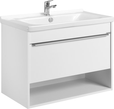 Тумба под умывальник Акватон Хоуп 80 / 1A287301HP2B0 (белый матовый) - фото