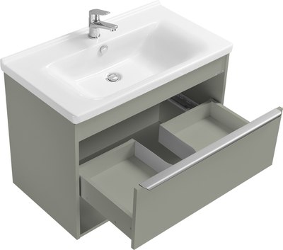 Тумба под умывальник Акватон Хоуп 80 / 1A287301HP9D0 (хаки)