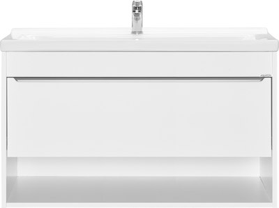 Тумба под умывальник Акватон Хоуп 100 / 1A287401HP2B0 (белый матовый)