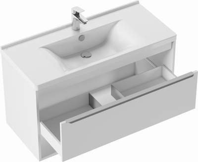 Тумба под умывальник Акватон Хоуп 100 / 1A287401HP2B0 (белый матовый)
