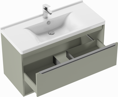 Тумба под умывальник Акватон Хоуп 100 / 1A287401HP9D0 (хаки)