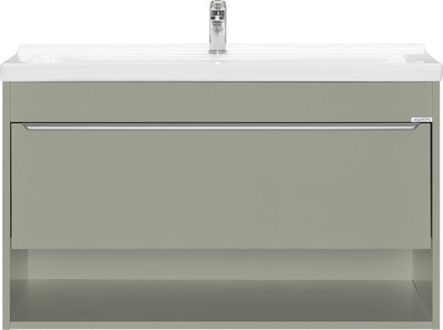 Тумба под умывальник Акватон Хоуп 100 / 1A287401HP9D0 (хаки)